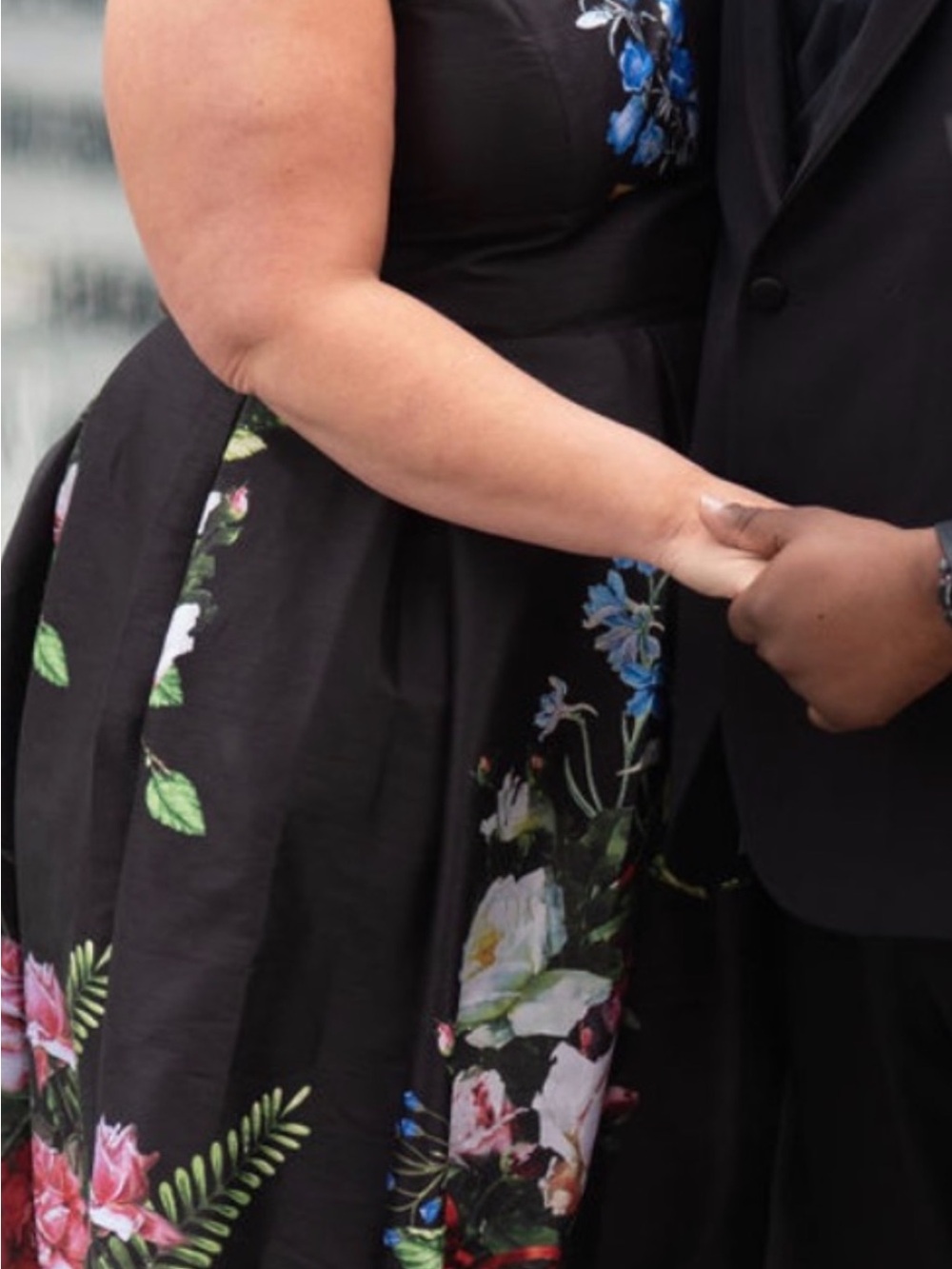 Eshakti Floral Taffeta Dress